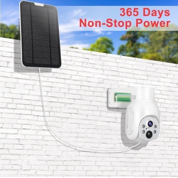 Brand New Wireless Outdoor Solar Powered Wi-Fi Security Camera w/ Recording - Picture 4 of 10